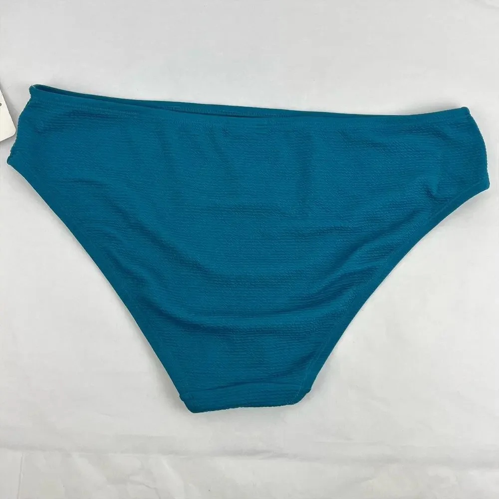Andie Swim Womens Bikini Bottoms XXL Swimsuit Ripple Azure Blue NWT